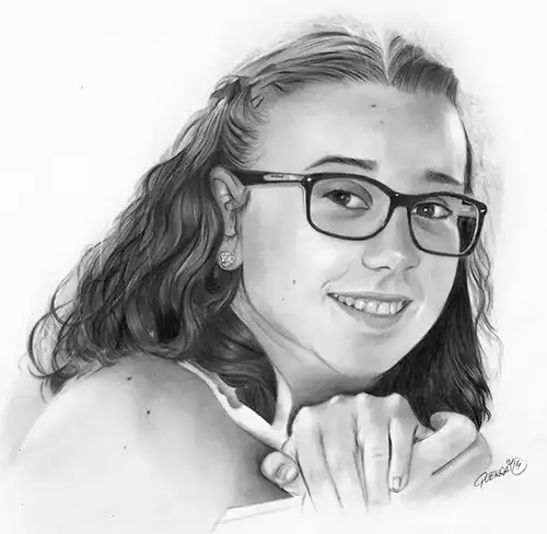 dibujo niña
