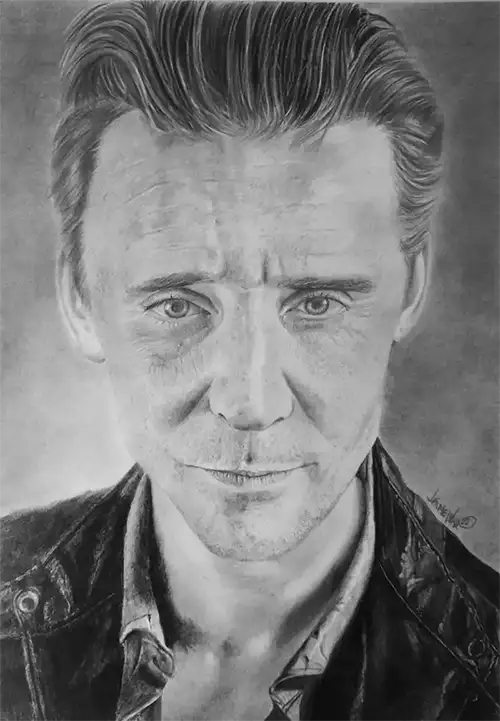 dibujo Tom Hiddelston