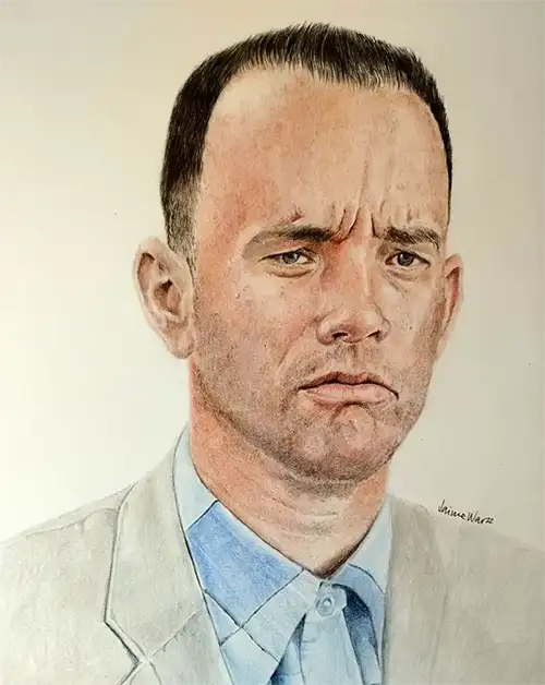 a color Forrest Gump