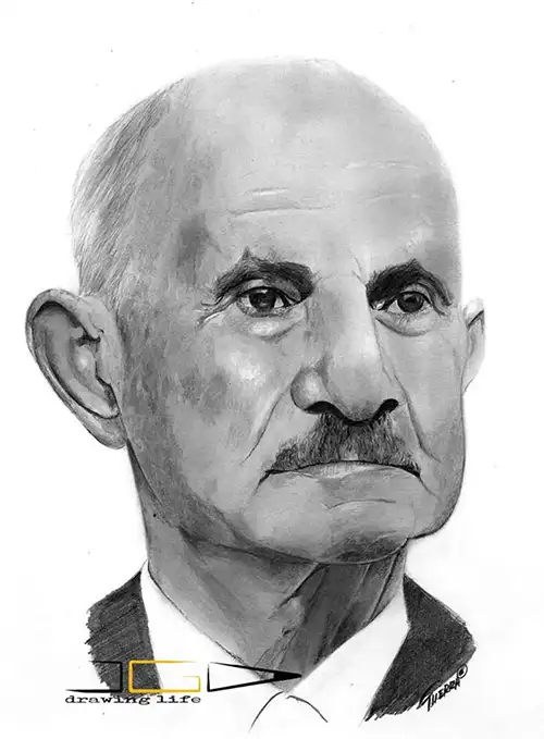 dibujo anciano
