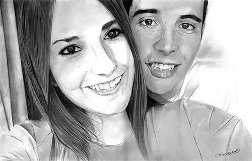 retrato pareja
